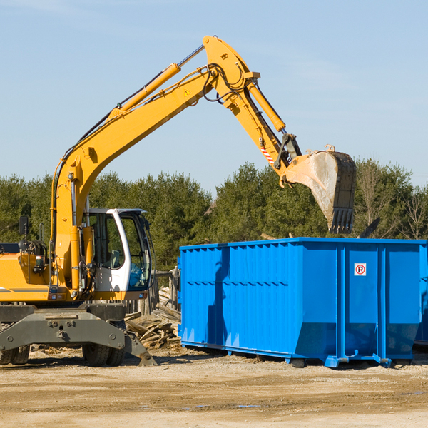 what size residential dumpster rentals are available in Putnam County